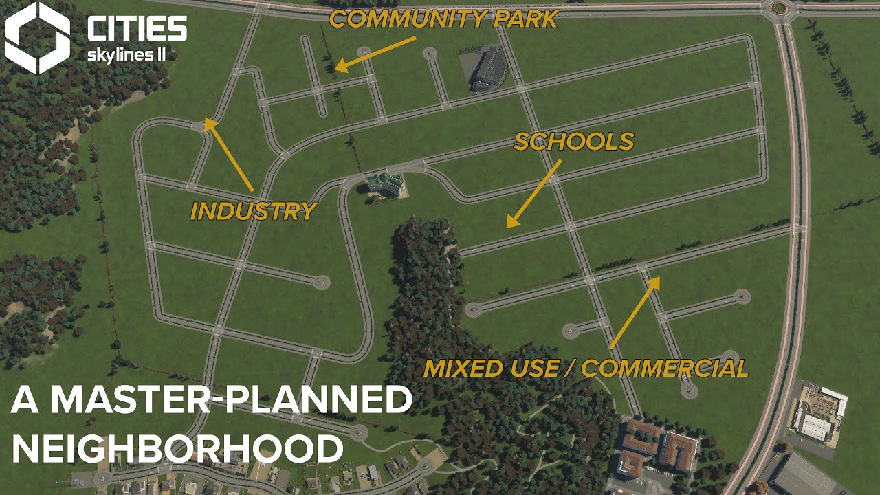 A Master Planned Neighborhood - My Return To Cities Skylines 2
