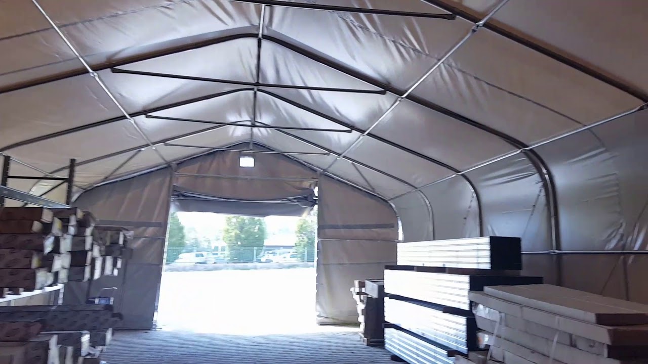 Tendoni per uso rimessaggio deposito magazzino linea titanio in pvc ignifugo visita www.mmitalia.it