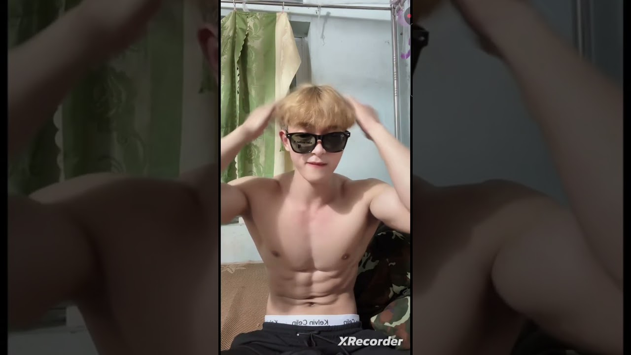 Asian boy handsome and sixpack body