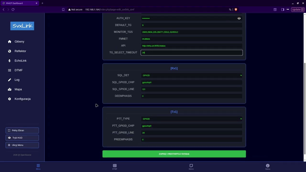 PiHOT2_RETRO - svxlink 5/10