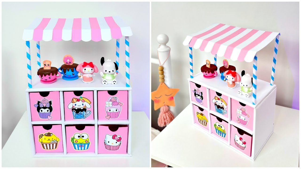 DIY CUPCAKE STAND DESK ORGANIZER - SANRIO CRAFTS