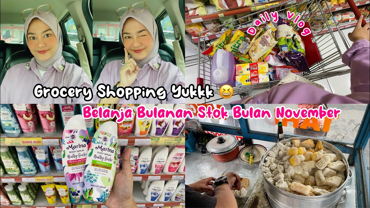 GROCERY SHOPPING YUKKK 😆🛒 | BELANJA BULANAN STOK BULAN NOVEMBER #groceryshopping #grocery 