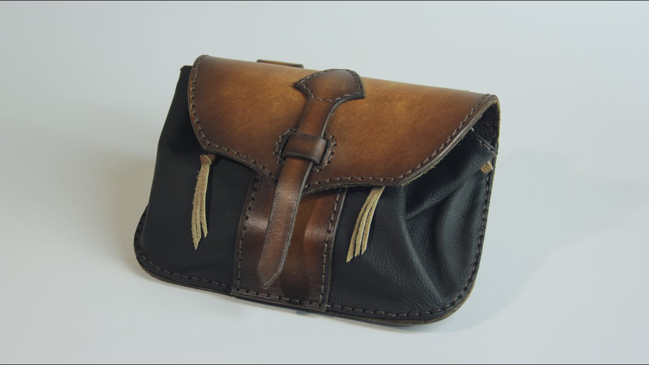 Small Leather Hip Bag Tutorial