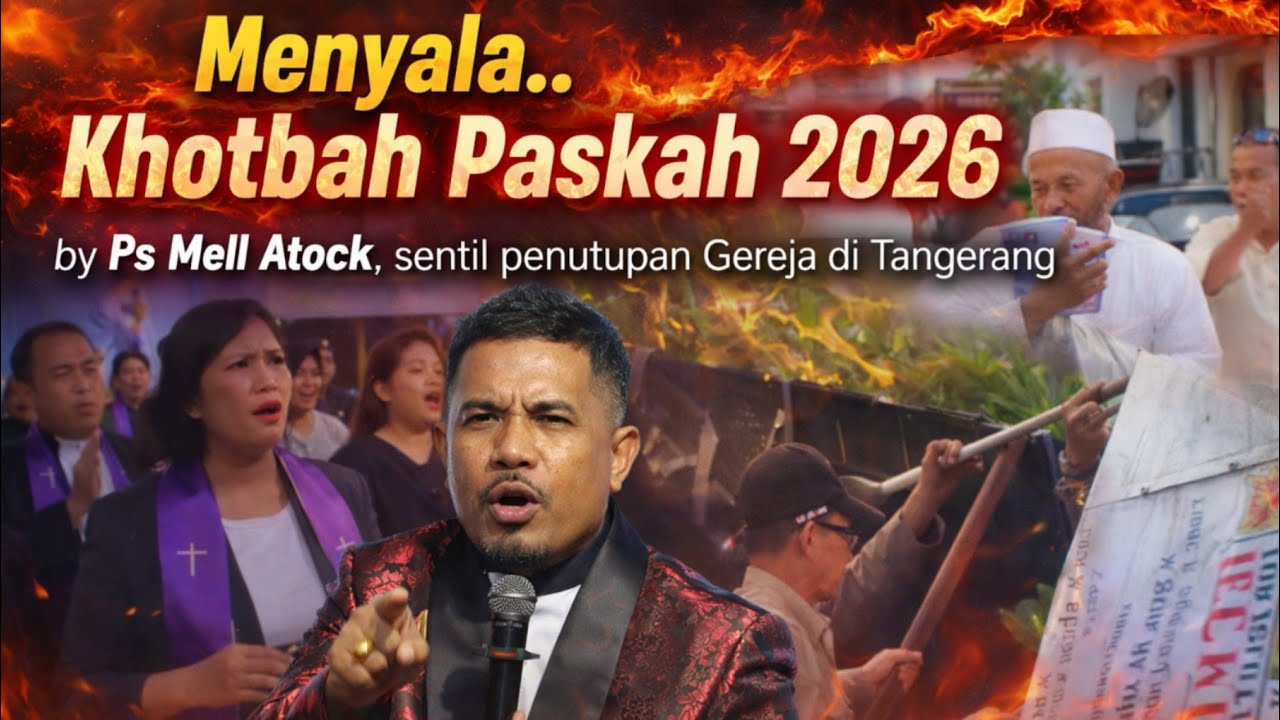 PASKAH 2026, Pdt Mell Atock berani Serukan keadilan bagi Gereja Tesalonika yang disegel di Tangerang