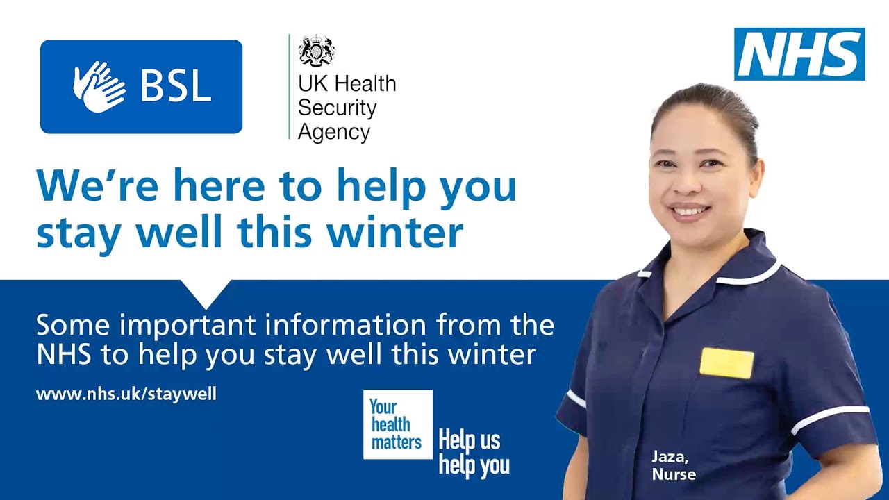 Stay Well This Winter 2025 Leaflet (BSL)