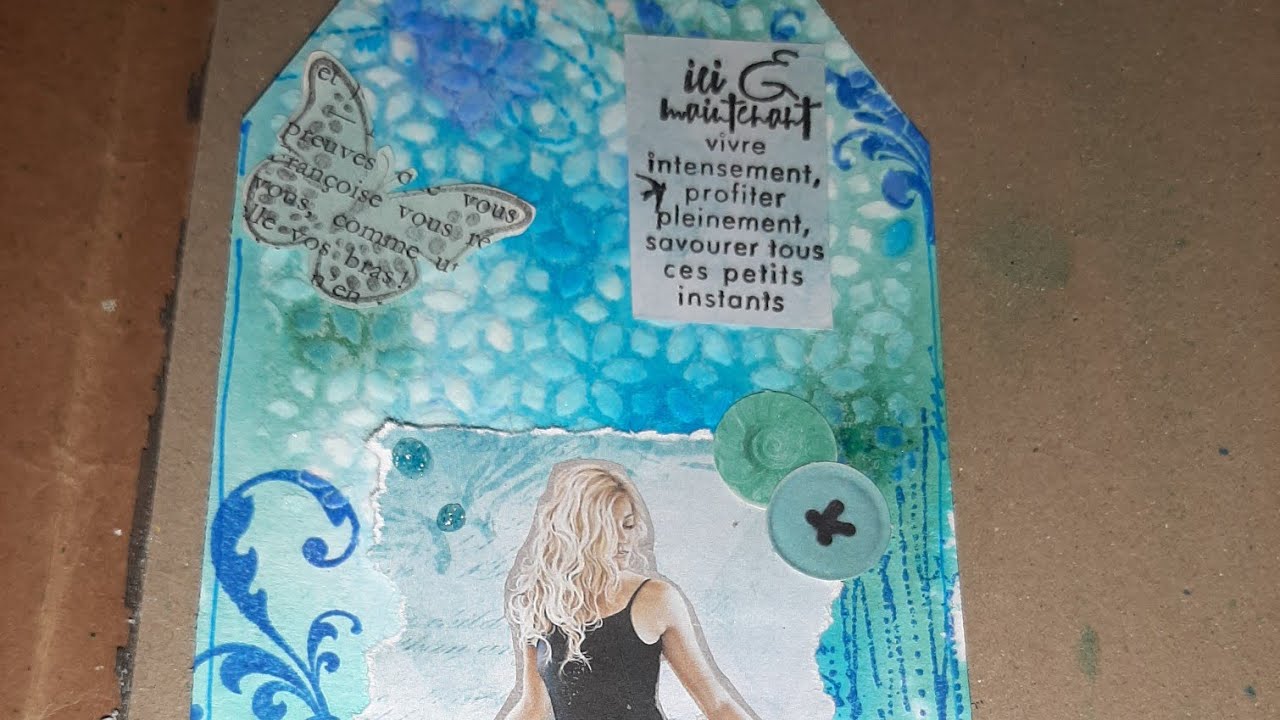 Art journal : danse et bleu