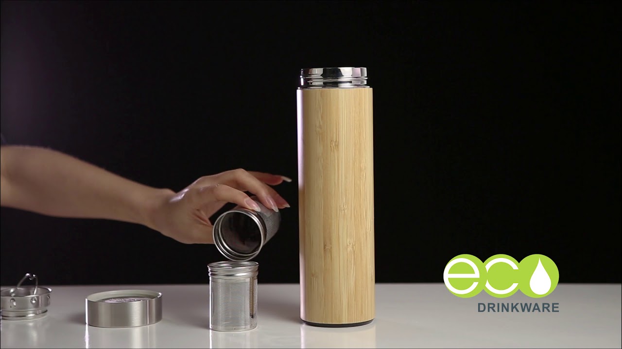 Bamboo water bottle