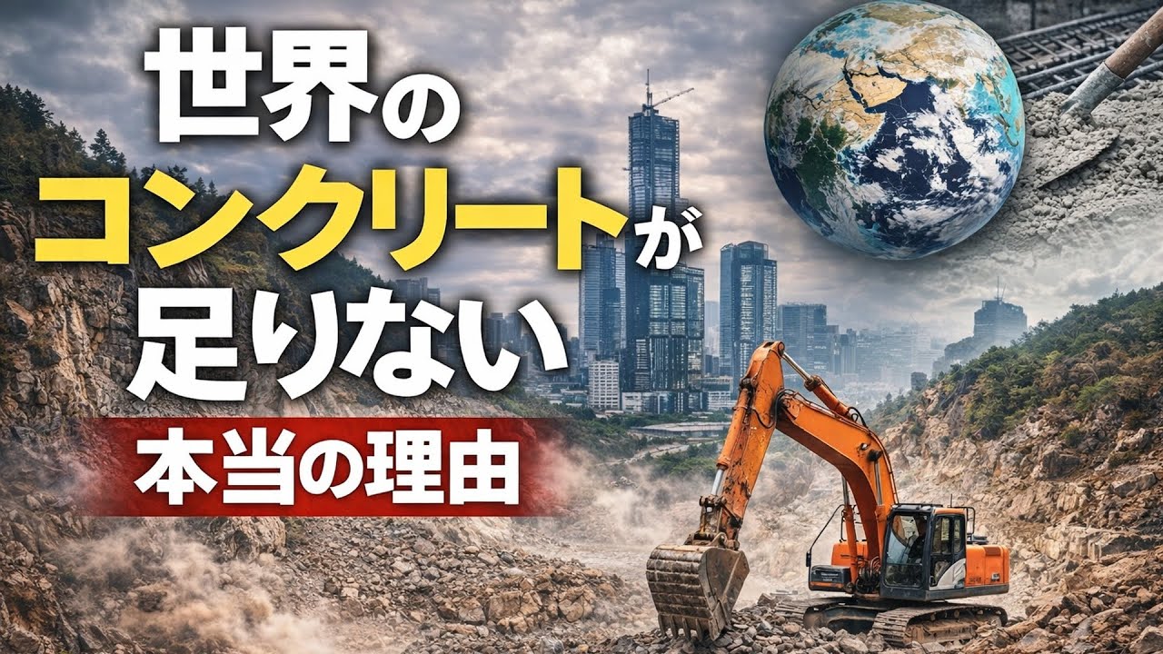 世界のコンクリートが足りない本当の理由