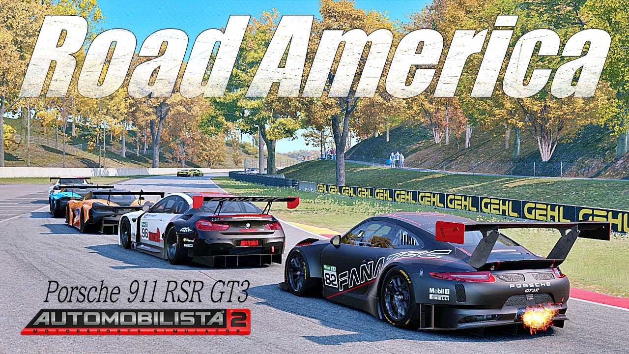 Automobilista 2 - Road America - Porsche 911 RSR GT3【AMS2】