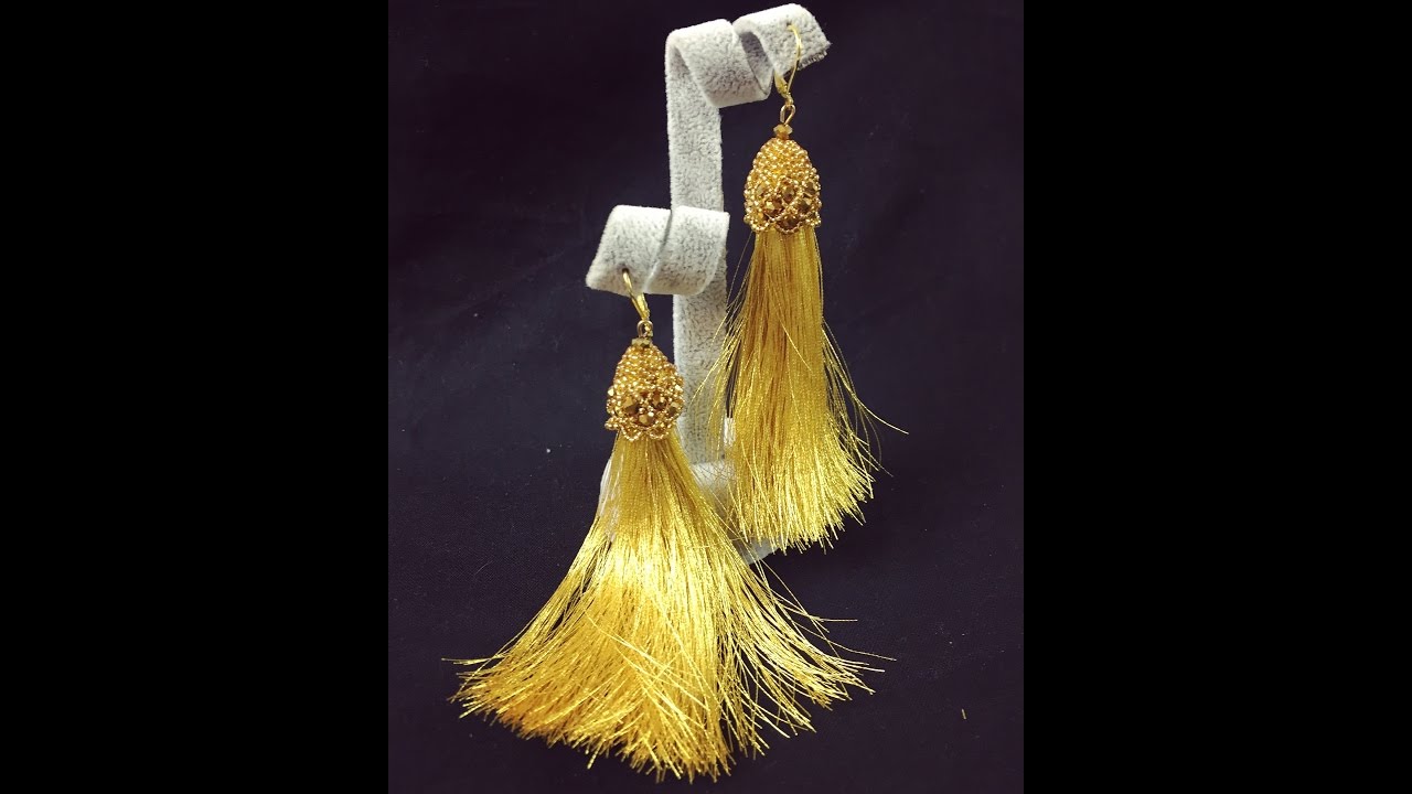 Tassel earrigs/Мастер класс серьги кисти своими руками