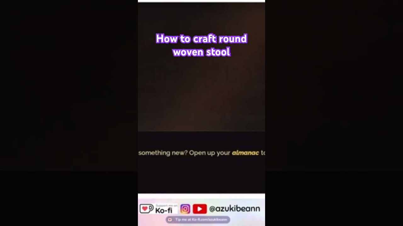 How to craft round woven stool? #faefarm #gaming