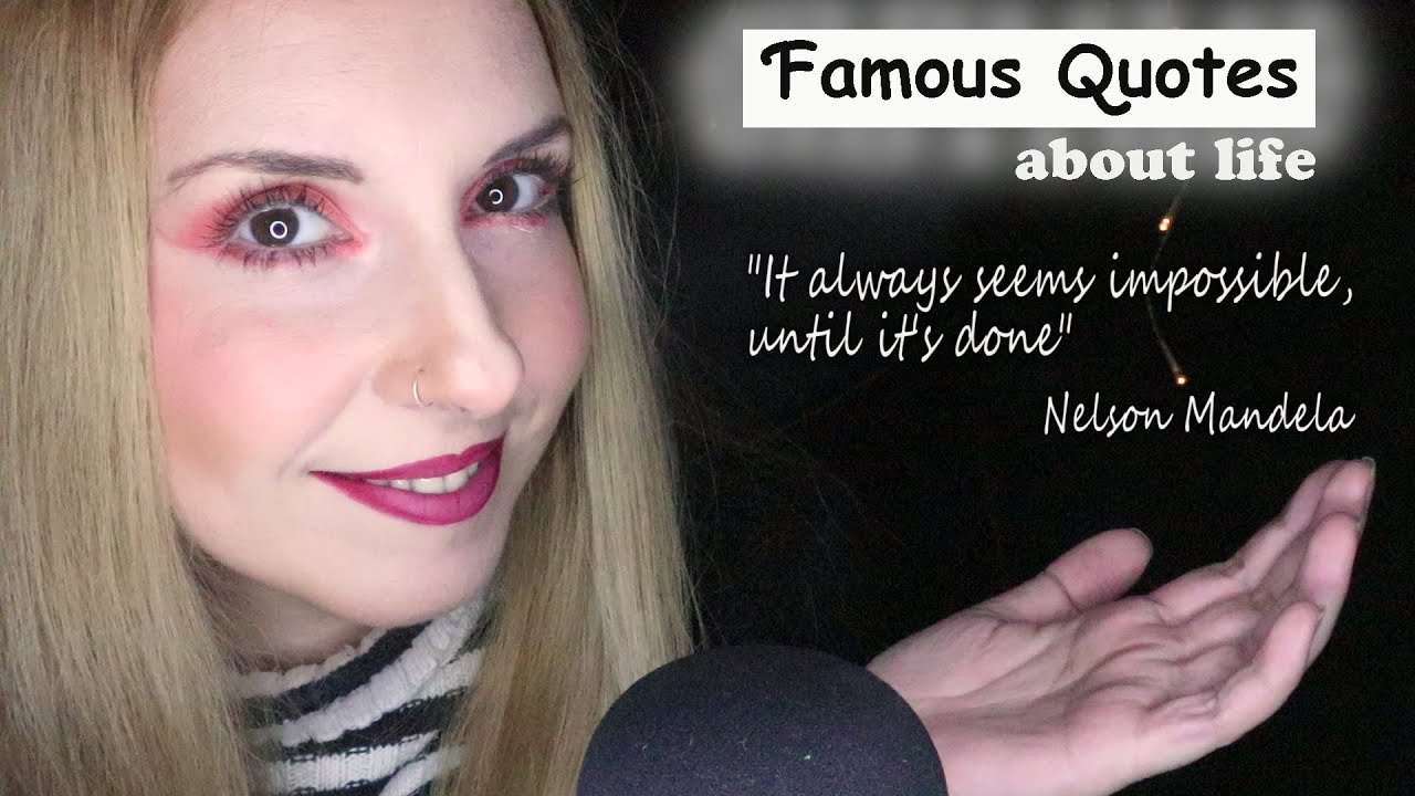 ASMR Whispering: Famous Quotes About Life 🧐