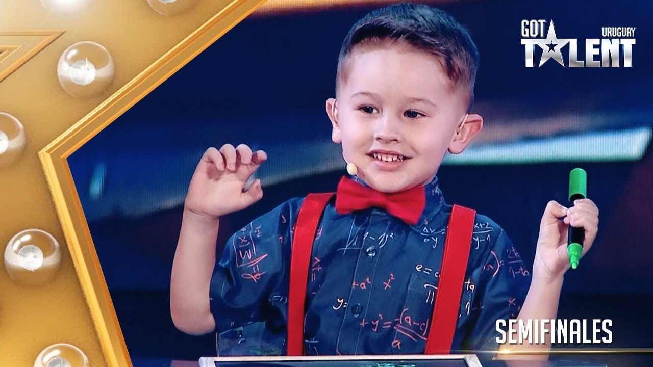 ¡PEQUEÑO GENIO! BASTIÁN demostró sus habilidades con los números | Semifinal 1 | Got Talent Uruguay