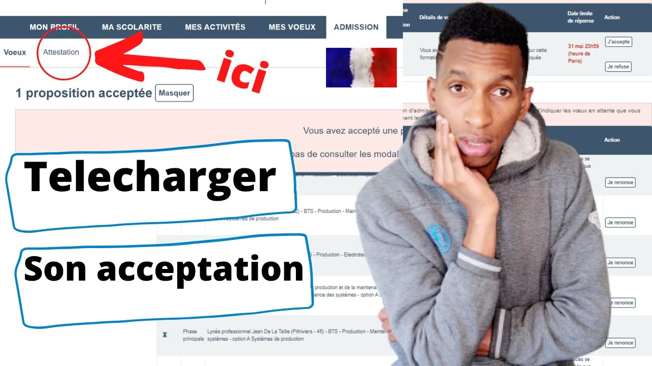 Parcoursup  : COMMENT TÉLÉCHARGER TON ATTESTATION D'ADMISSION AU FORMAT PDF SUR PARCOURSUP ?