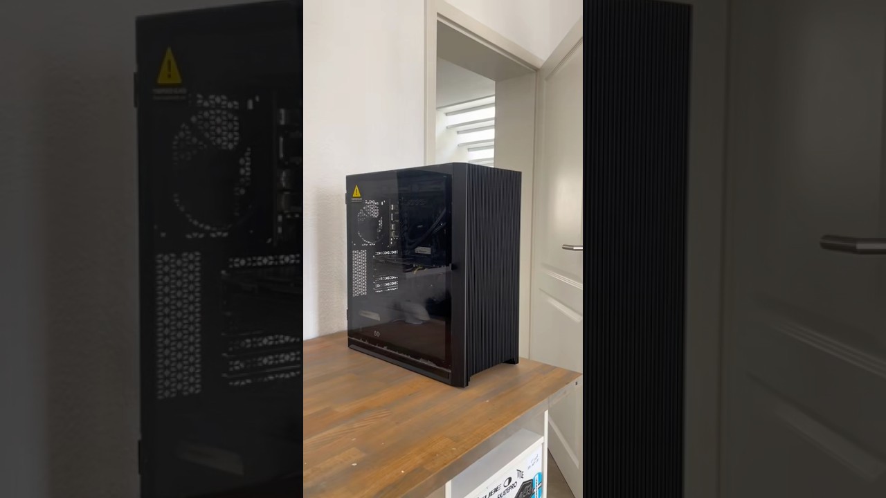 200&euro; Blackout Gaming Pc out of used parts 🤯🤔 #buildyourpc #pcbuild #pcsettings #custompc #gaming