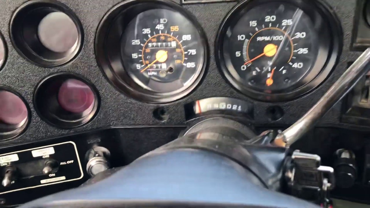 6.2 GM Diesel factory OEM in dash tach in a 1986 CUCV Squarebody Chevy GMC Truck