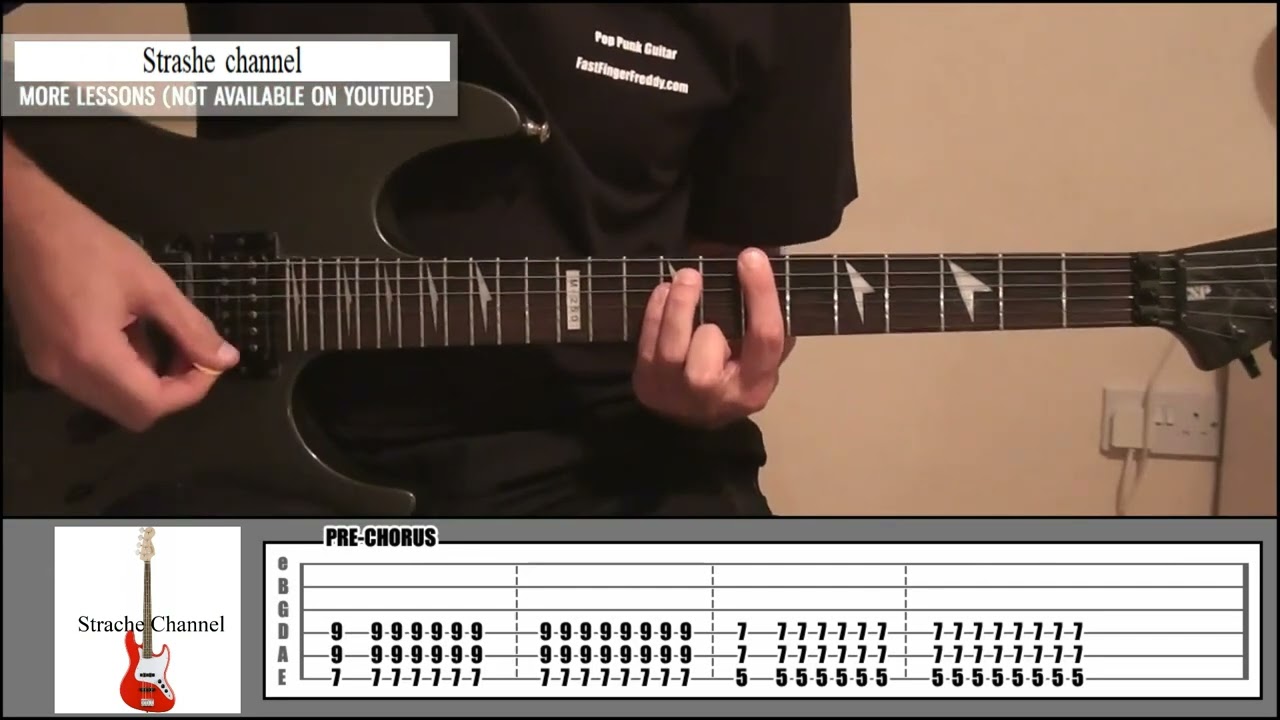 Green Day - 86 eighty-six Performances & Jam Track best guitar lessons tabs