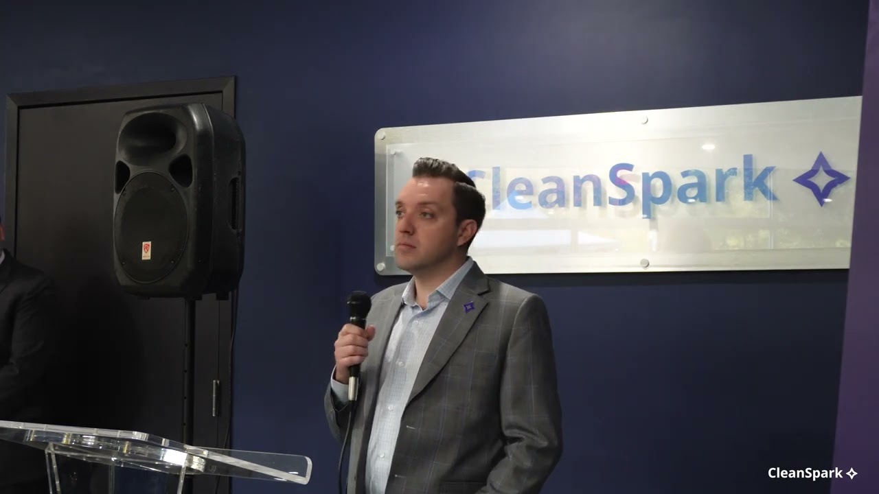 CleanSpark CEO Zach Bradford Speaks at Event for Norcross Bitcoin Mining Facility