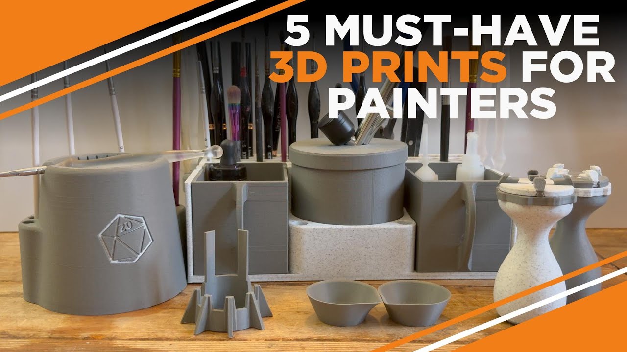 5 незаменимых 3D-моделей для покраски миниатюр (инструменты для хобби Warhammer)