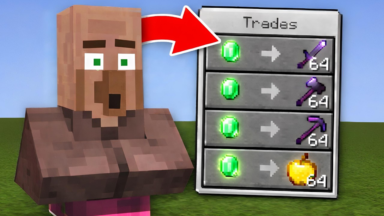 ماين كرافت، لكن القرويون يعطوني لوت أسطوري! 😱🔥