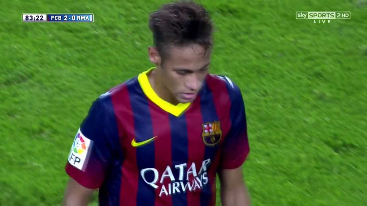Neymar vs Real Madrid Home LA LIGA 2013-2014 (Spanish & English Commentary) HD 720p