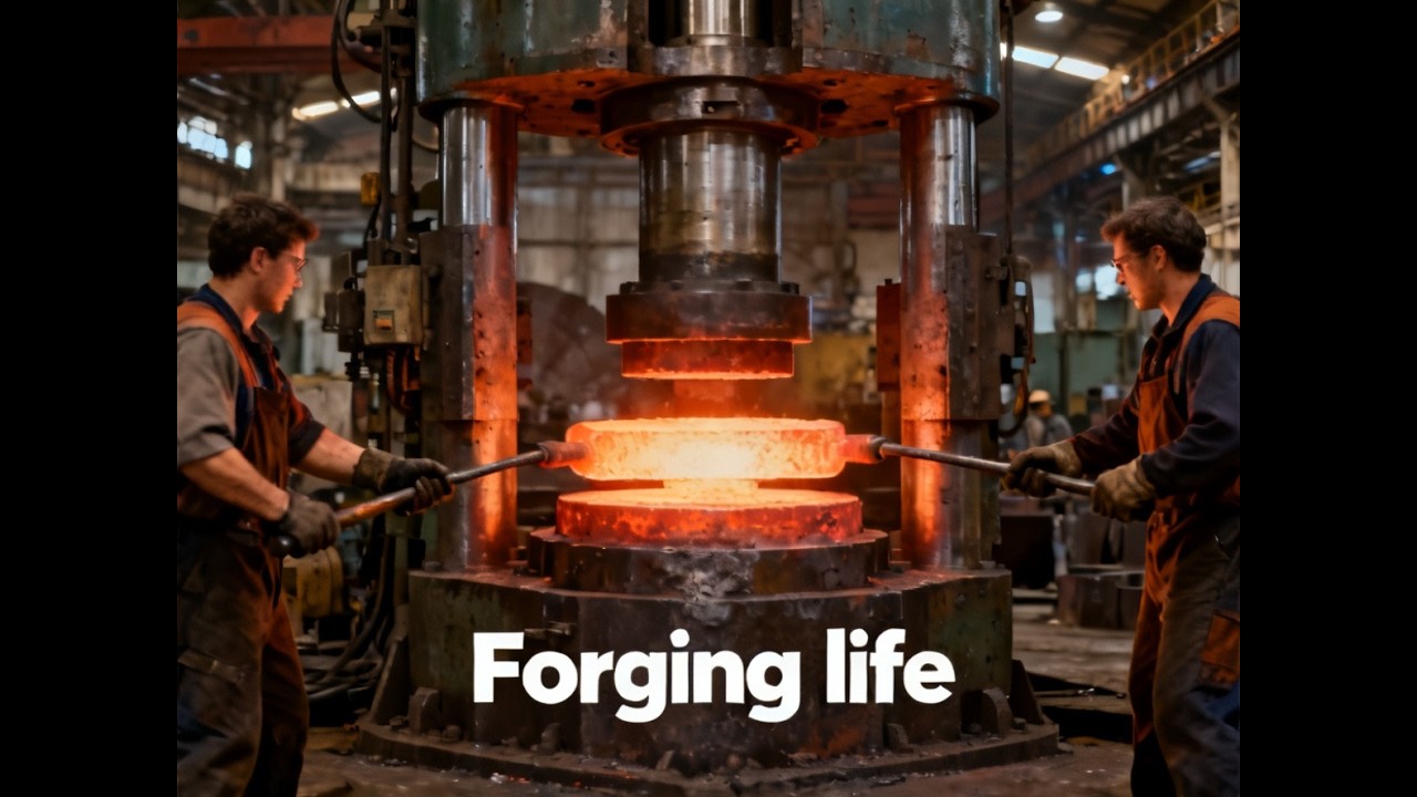 Inside the forging factory The Absolute Unit of Industrial Hammers #machine #forging #blacksmith