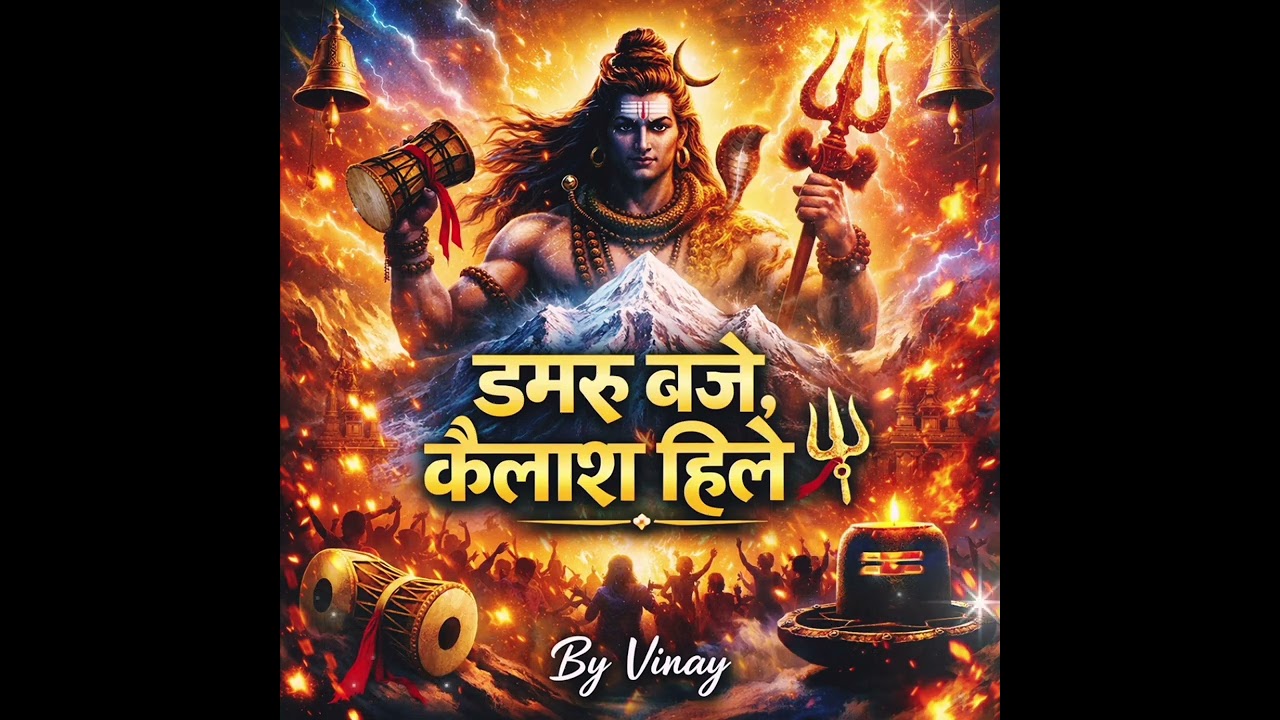 डमरू बजे, कैलाश हिले 🔱 | Powerful Bholenath Bhajan | Har Har Mahadev | Shiv Bhajan EDM