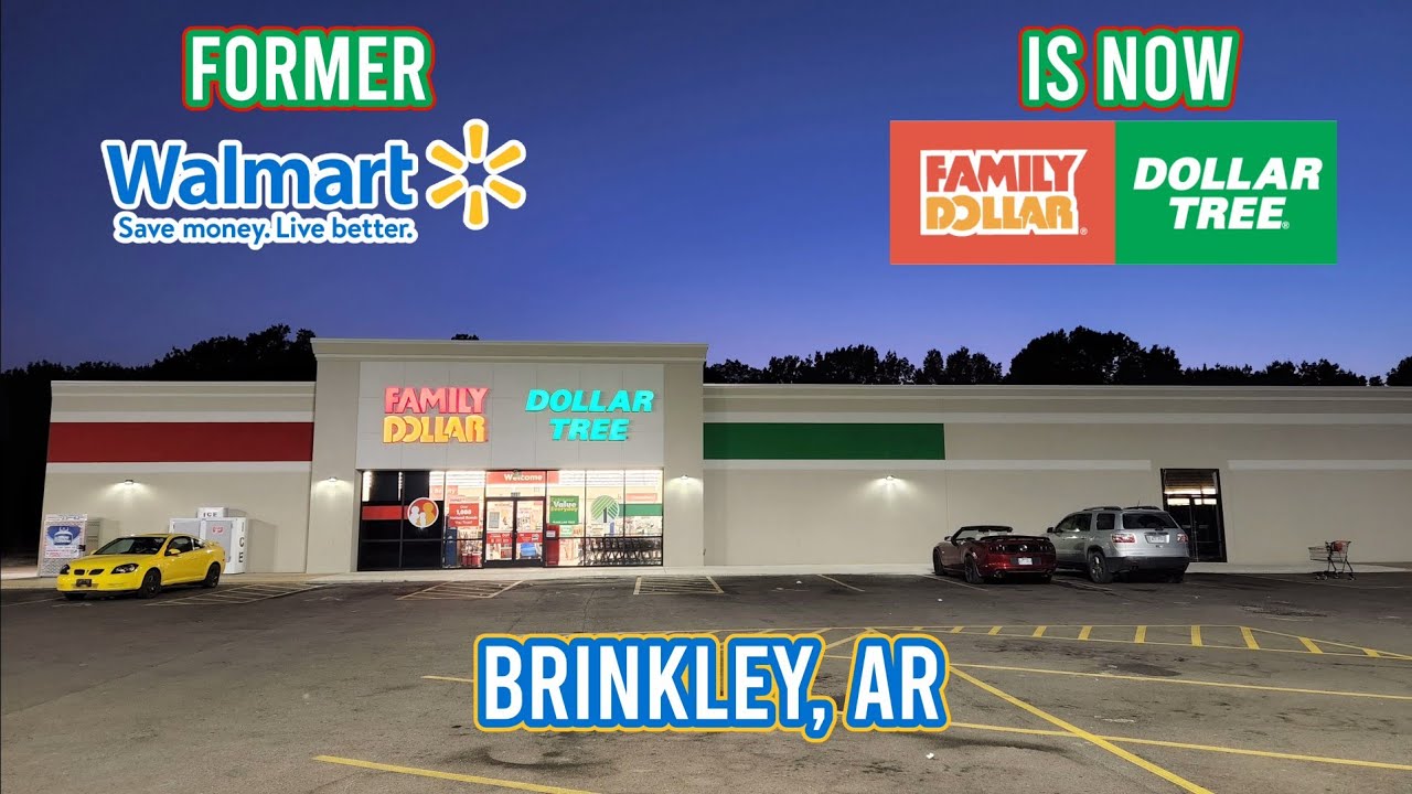 Repurposed: Former Walmart We Explored Is Now A Family Dollar / Dollar Tree Combo - Brinkley, AR