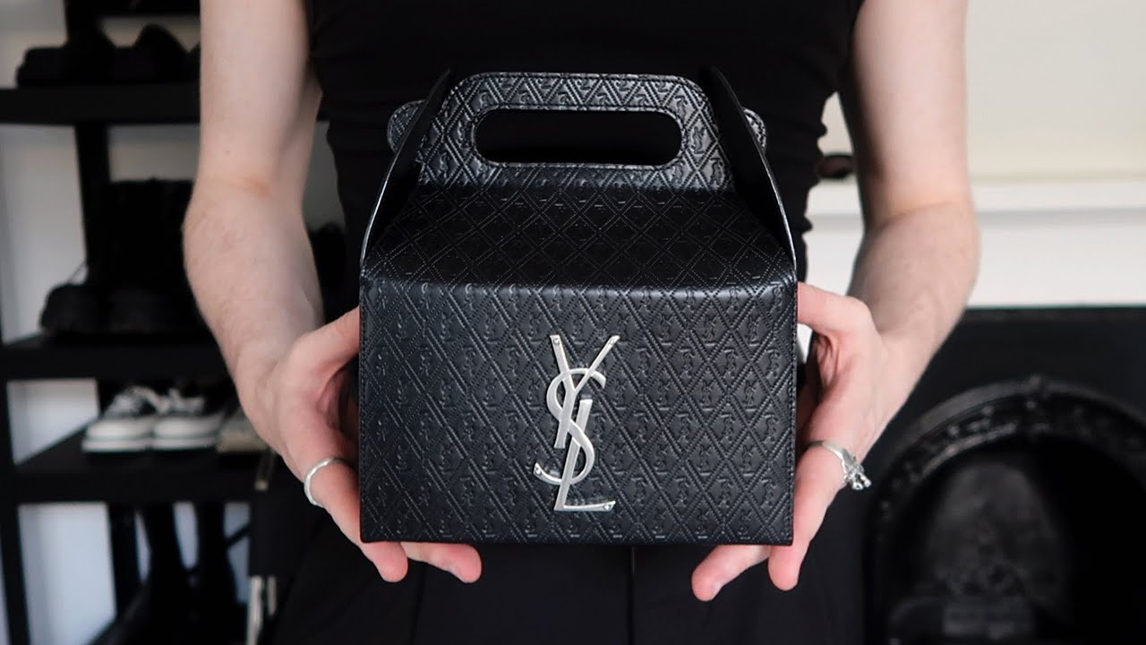 SAINT LAURENT TAKE-AWAY BOX BAG | luxury bag unboxing