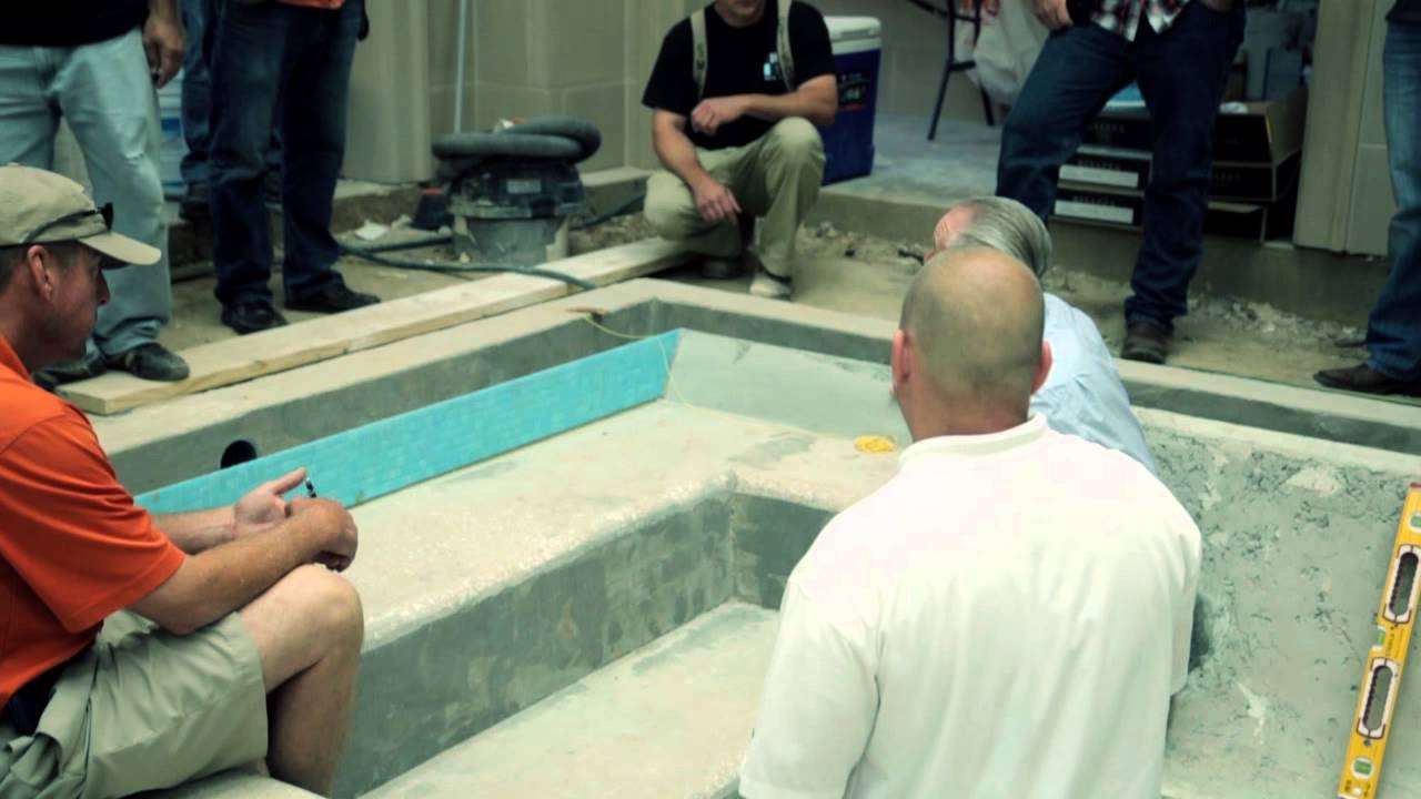 Learning about mosaic tile installation for swimming pools