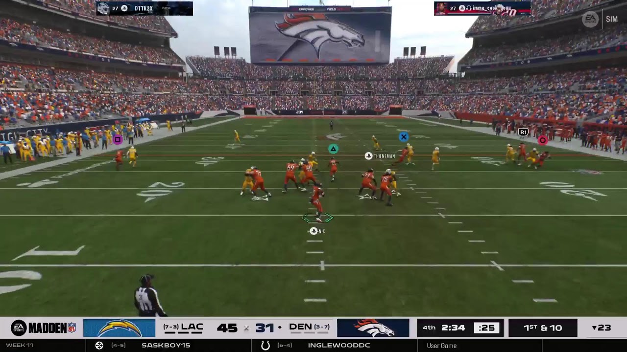 Chargers vs Broncos