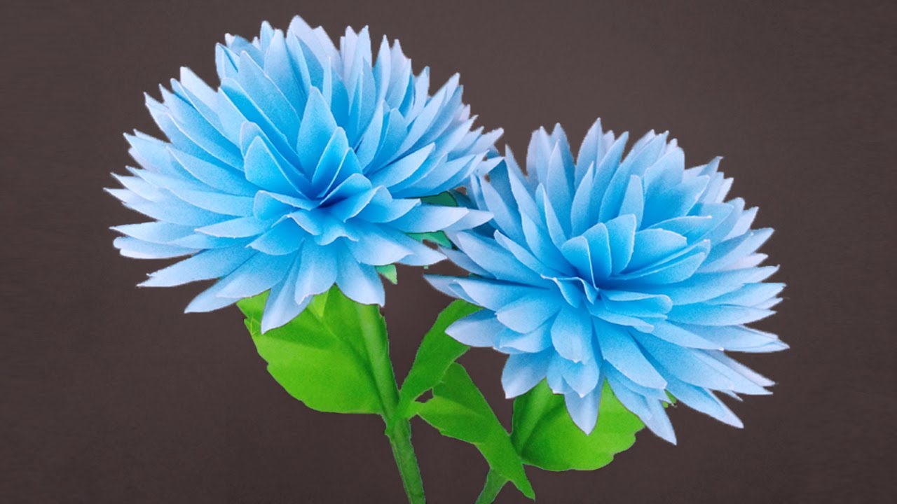DIY Flowers - Easy Way To Make Realistic Paper Flower - Home Decor - Paper Craft