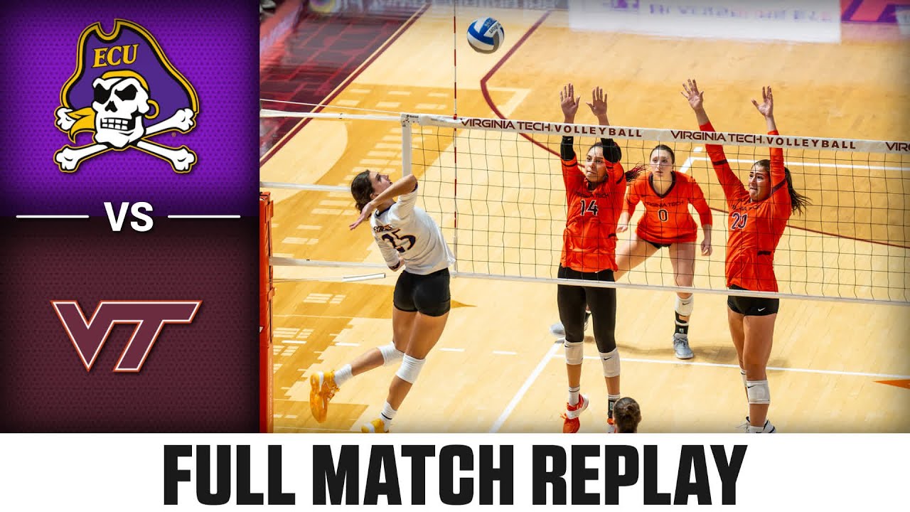 East Carolina vs. Virginia Tech Full Match Replay | 2023 ACC Volleyball