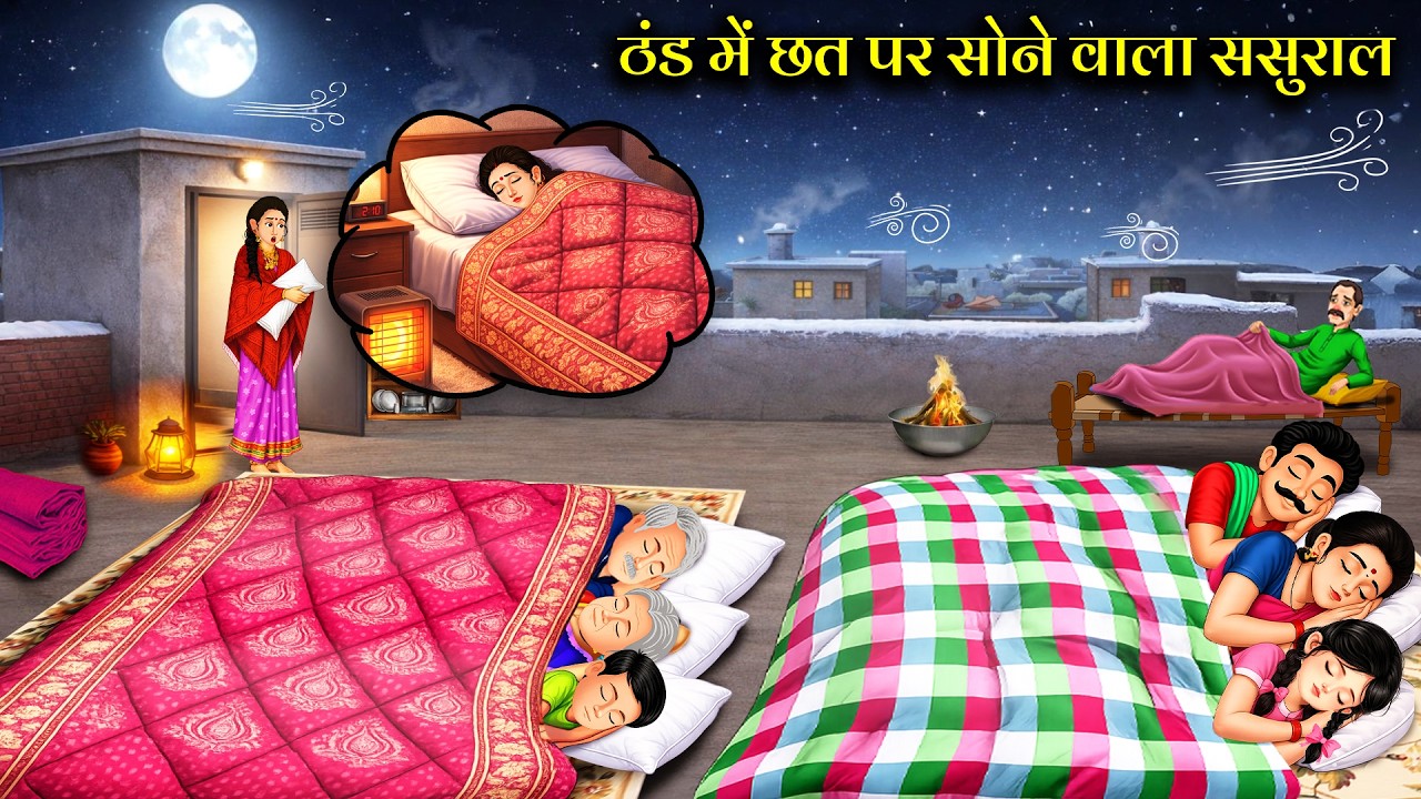ठंड में छत पर सोने वाला ससुराल | Thand Me Chhat Par Sone Wala Sasural | HINDI KAHANI | MORAL STORIES