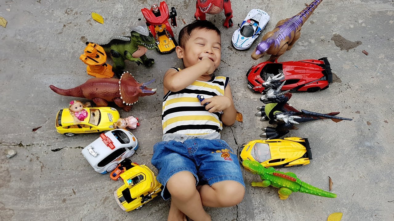 Trò Chơi Bé Chơi Với Khủng Long Và Con Vật ❤ ChiChi ToysReview TV ❤ Đồ Chơi Trẻ Em Kids Song