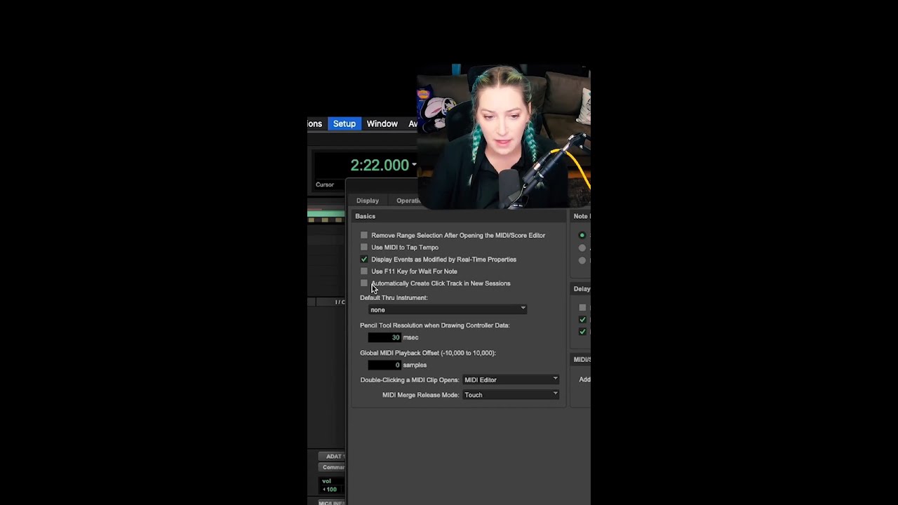 🔊 Automatically create a click track in new sessions 📷 Cato Zane