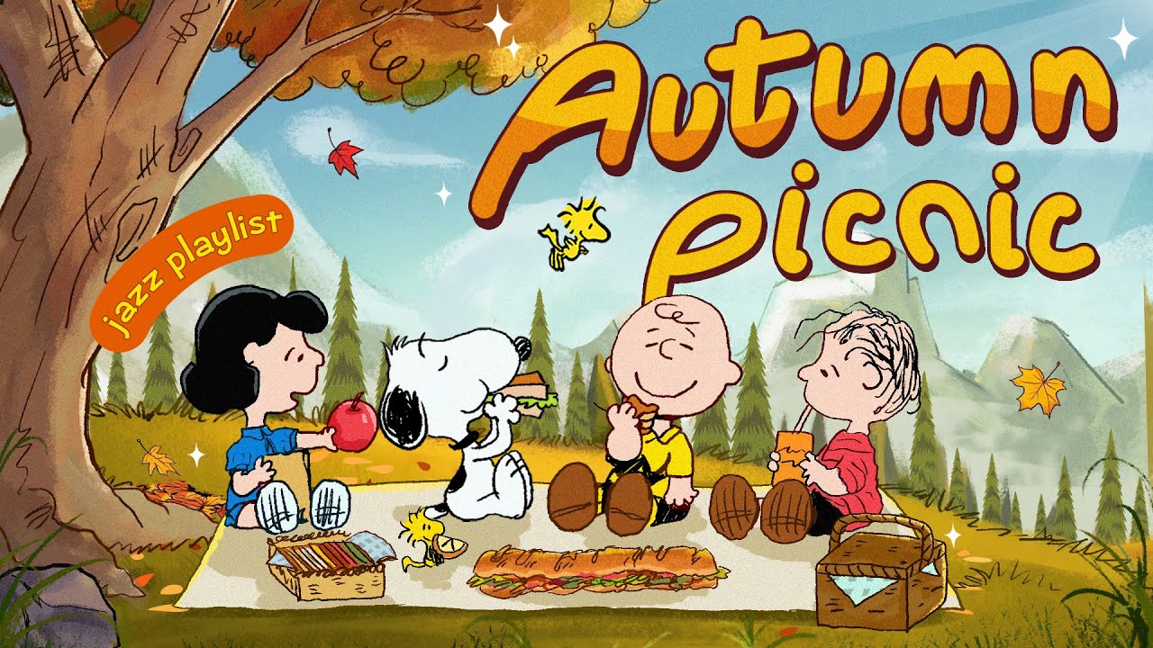 Chilling Autumn Picnic with Snoopy🍁🥪🍎| Chill Vibes for Study & Relaxation
