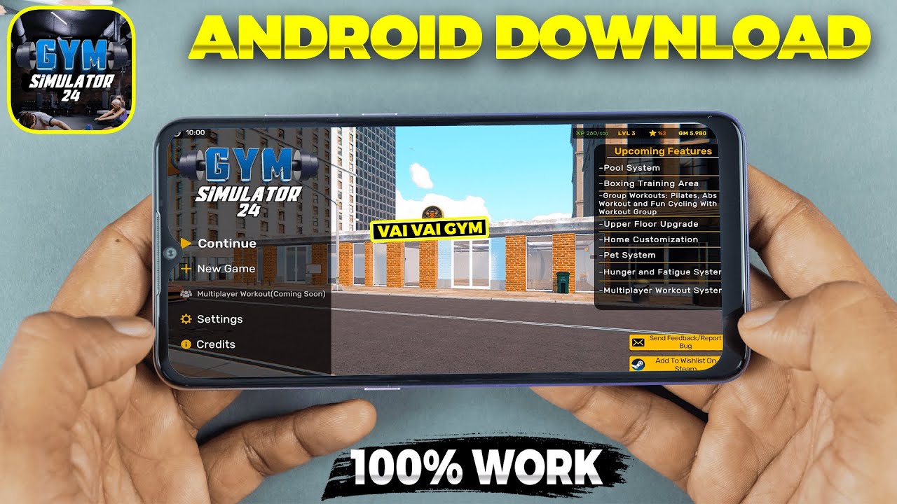 How To Play Gym Simulator In Mobile | Gym Simulator Android Download [100% WORK]