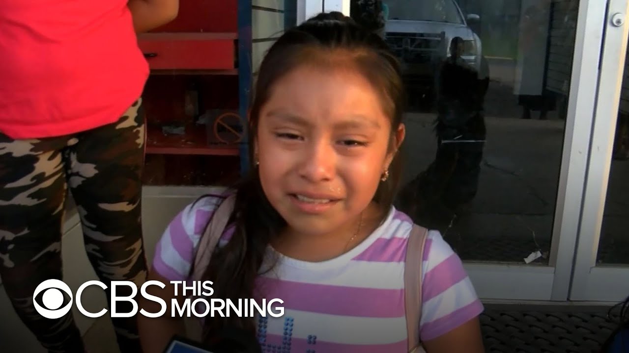 11-year-old girl tearfully pleads for dad's release after massive ICE raid