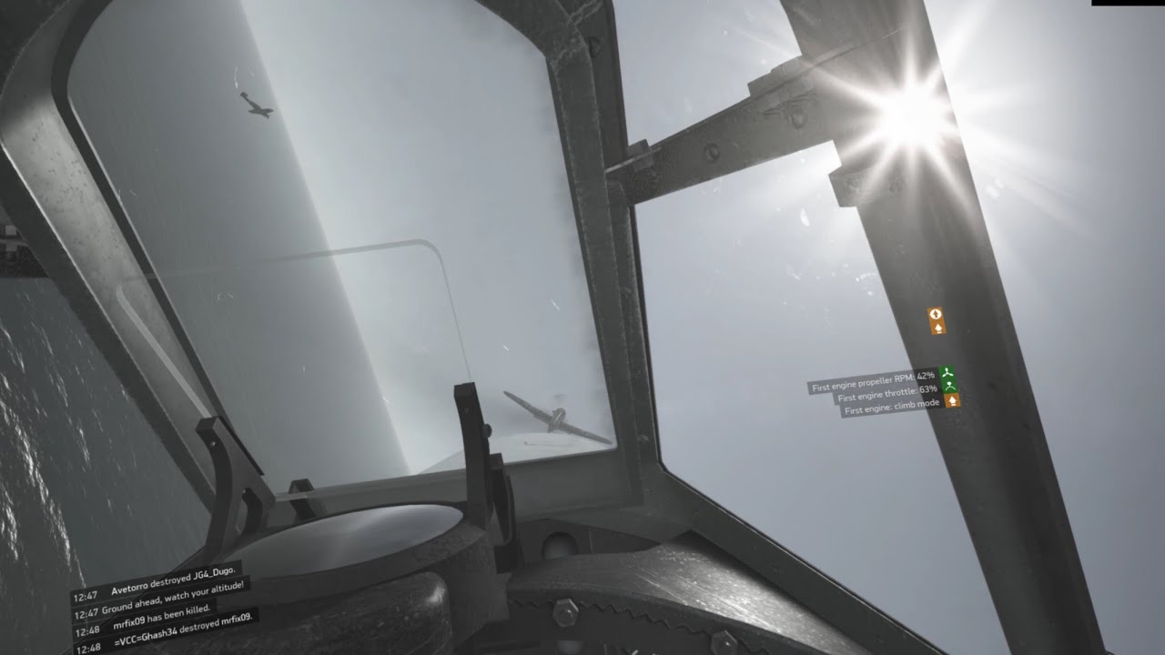 IL 2  Sturmovik | VR view | Hurricane MkII - four 109 kills in less than a minute.