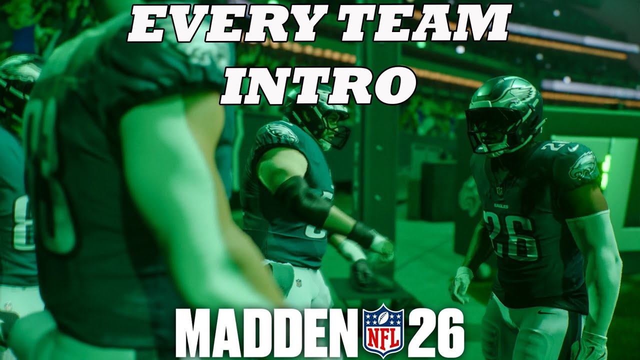 Вступительная презентация каждой команды в Madden 26
