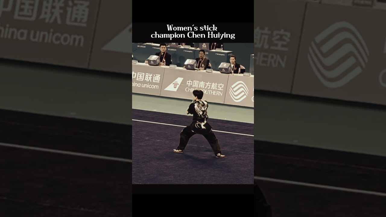 Women's stick champion Chen Huiying 