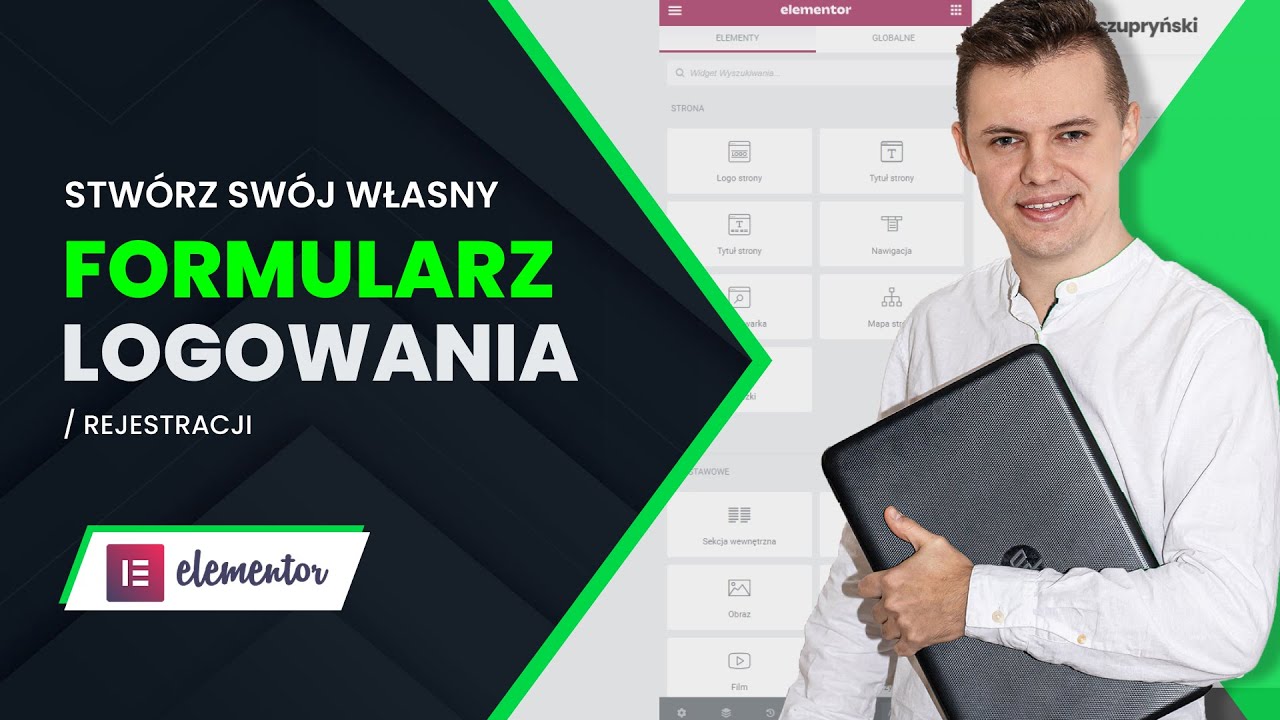 Stwórz własny formularz logowania, rejestracji w Elementorze FREE. Essential Addons, darmowa wtyczka