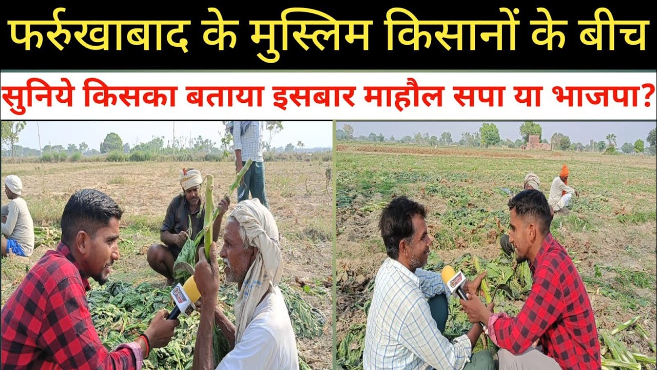 #farrukhabad मैं क्या मुस्लिम किसान भी भाजपा के साथ? सुनिये क्या बोले माहौल क्या है मैं #sapa,#bjp,