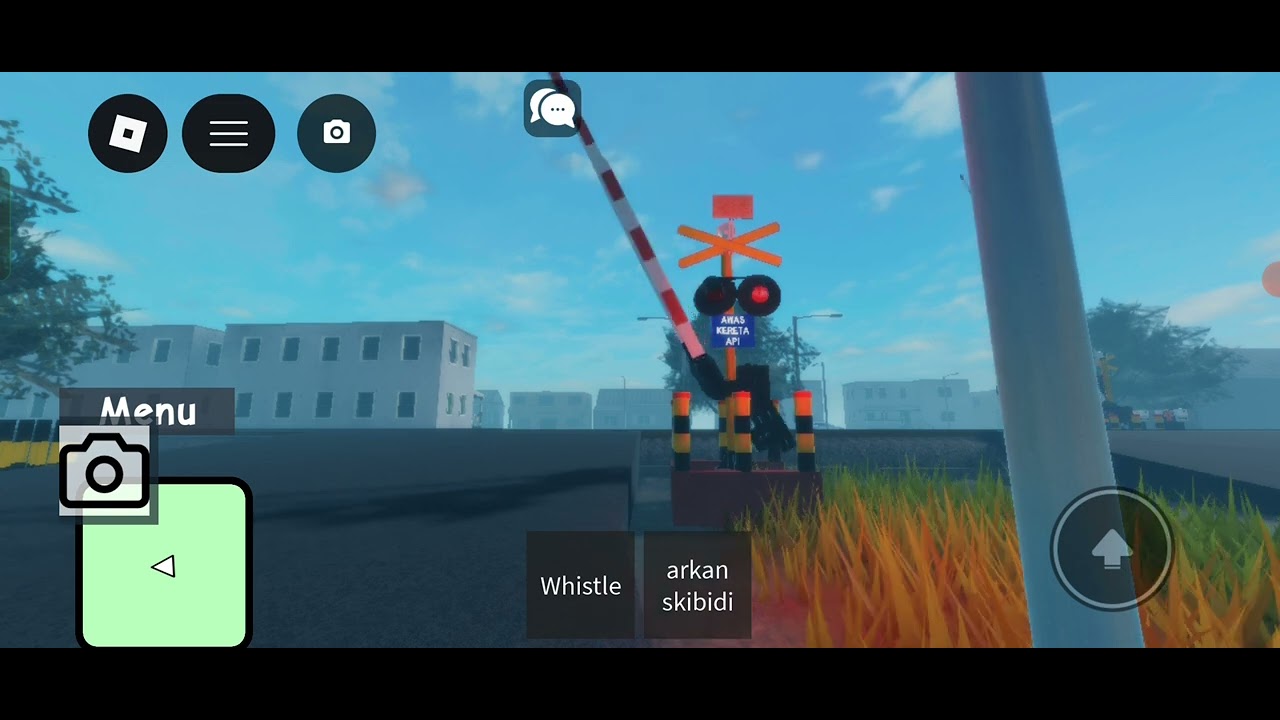 Perlintasan kereta api Jalan Raya Ciracas JPL 567 (fiksi) #kai #games #roblox 