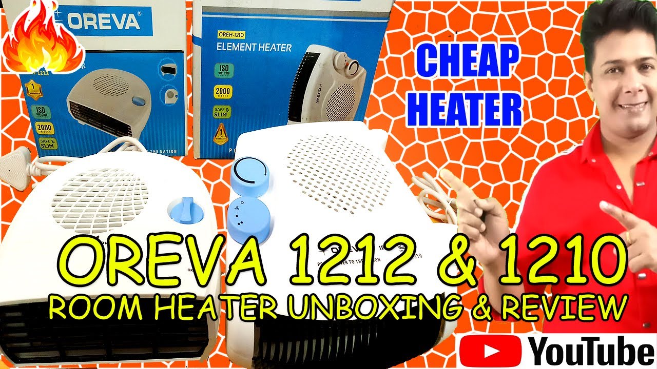 Oreva Room Heater | Oreva Room Heater 1212 & 1210 Unboxing & Full Review | Cheapest Room Heater