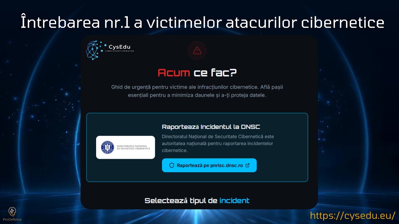 CysEdu - Acum ce fac?