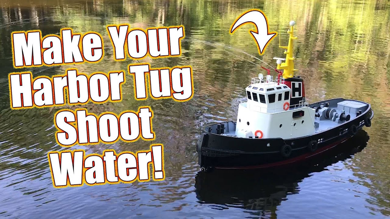 It Shoots Water! ProBoat Horizon Harbor Tug Boat Pump Install & Leak Solved! | RC Driver
