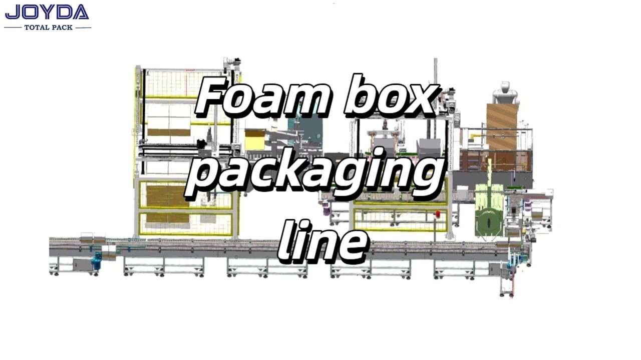 Foam box packaging line
