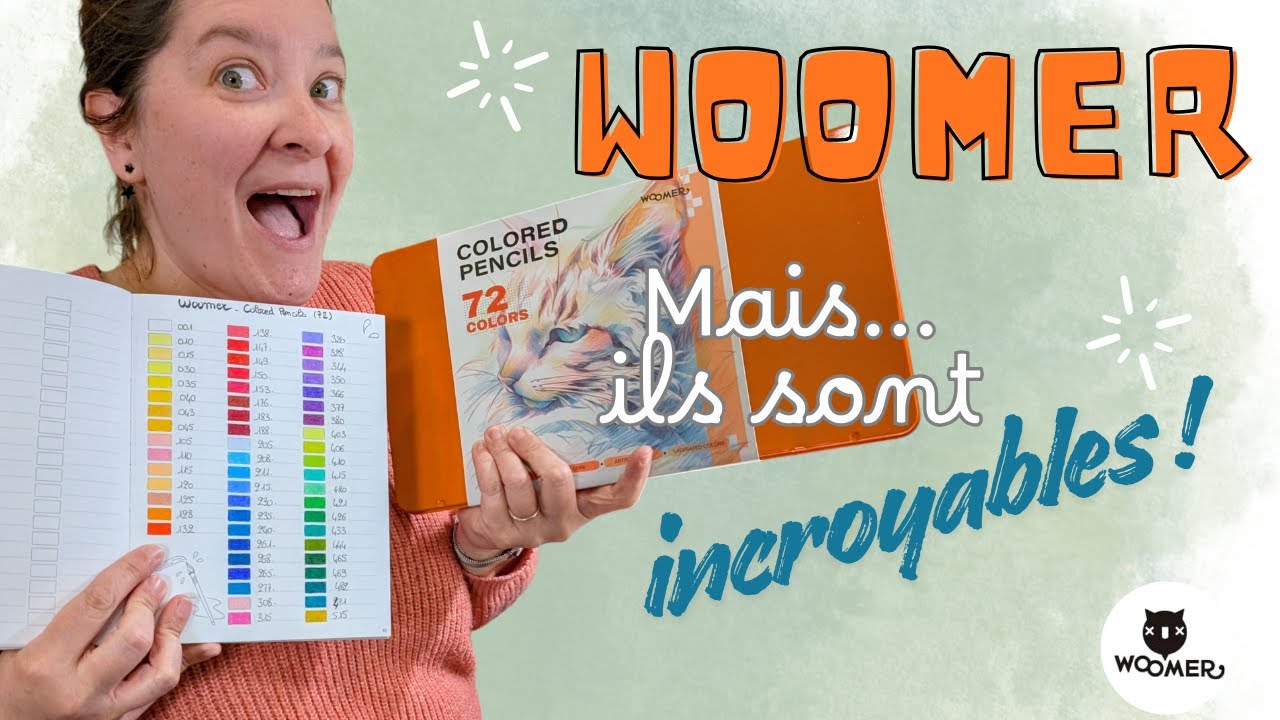 Unboxing & Test 🎨 | Je découvre mes nouveaux crayons de couleur ! #woomer